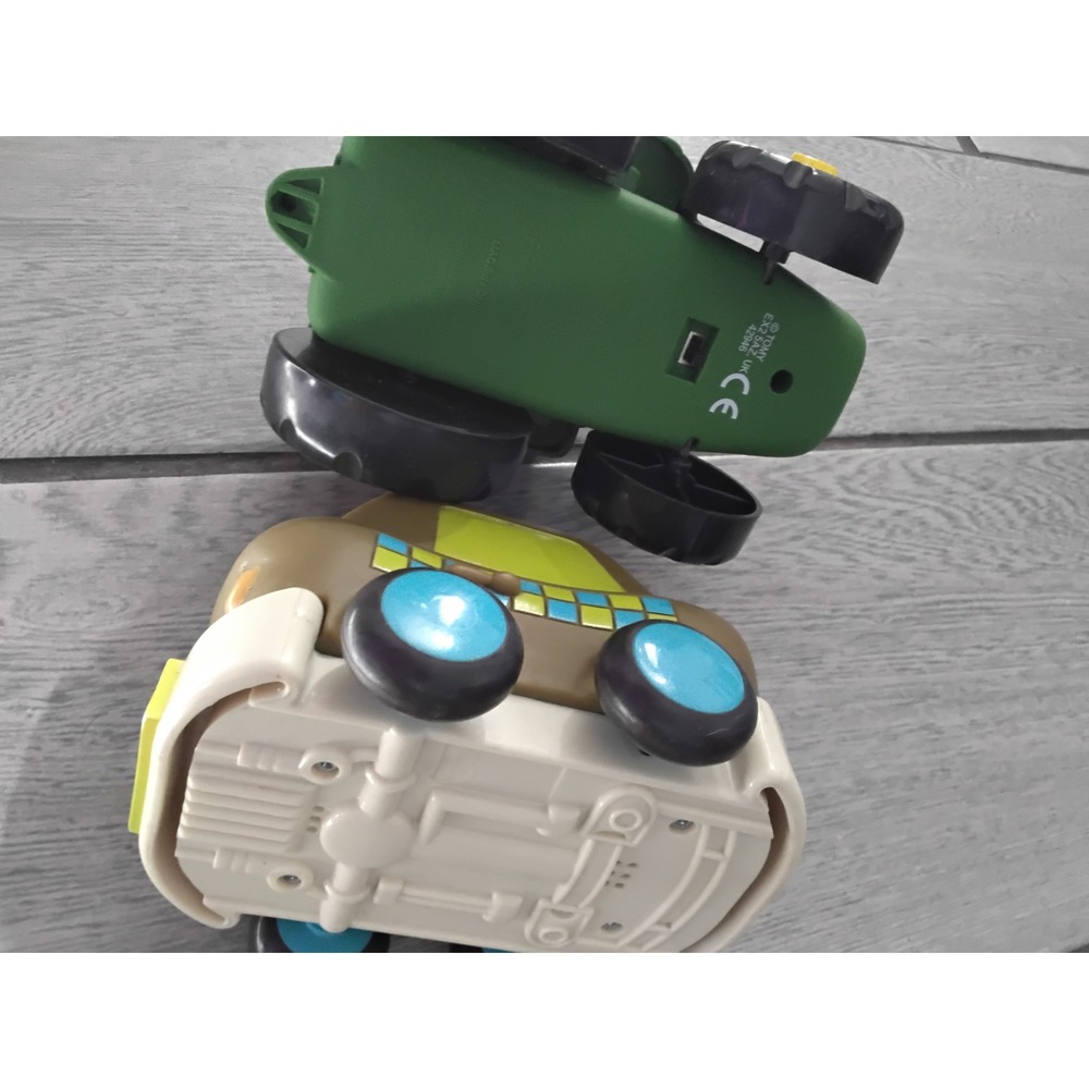 Tomy Johnny Tractor and Friends Toy Vehicle Set Green Tractor and Brown Van - Picture 4 of 4